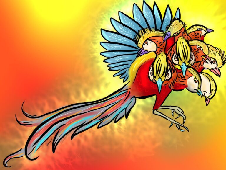 the bird with nine heads